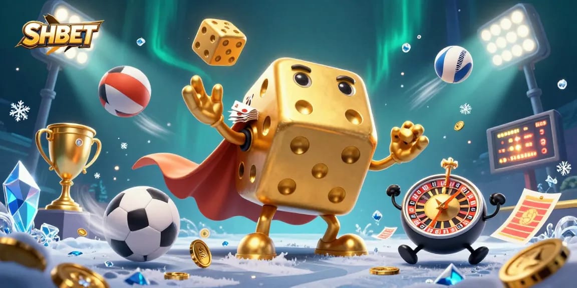 Engage in exciting casino adventures with SHBET's animated characters and vibrant gaming elements!
