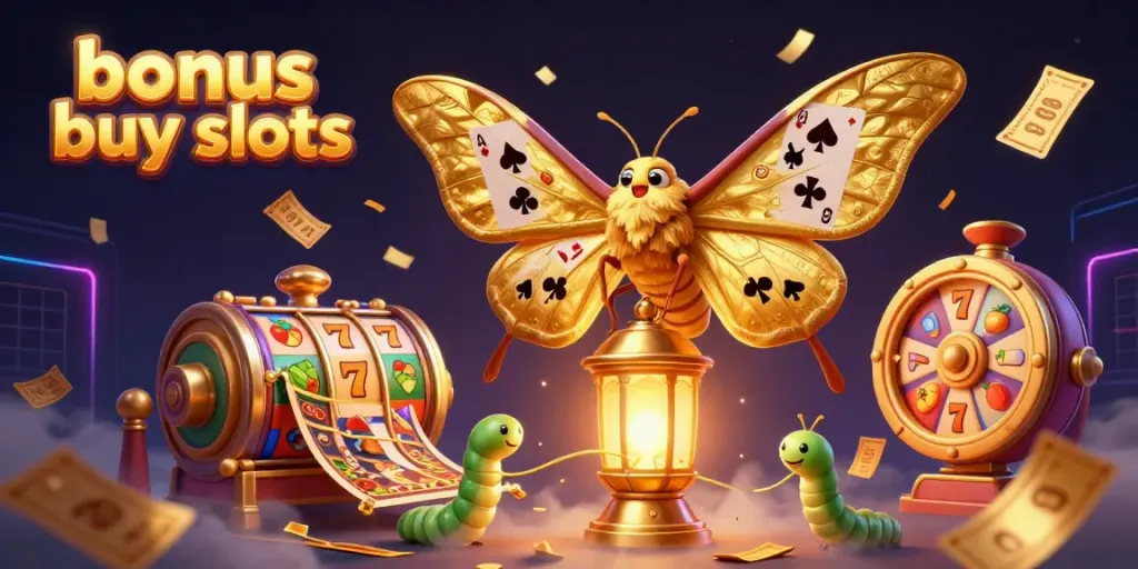Engage with bonus buy slots featuring a vibrant carnival-like casino scene with lively elements.