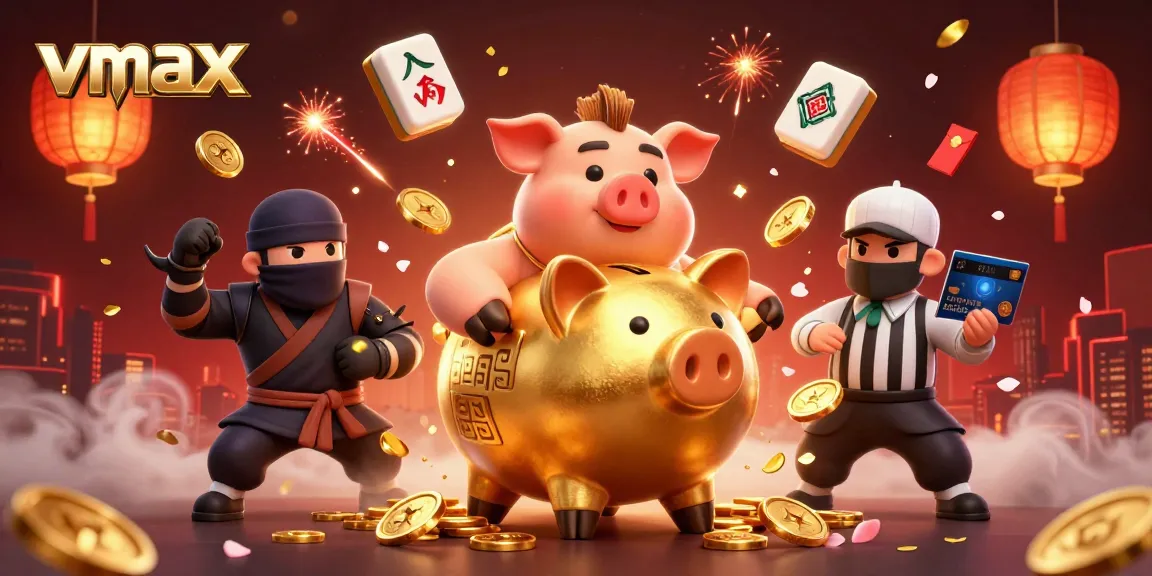 Engage in thrilling gaming action at vmax with colorful characters and dynamic casino elements
