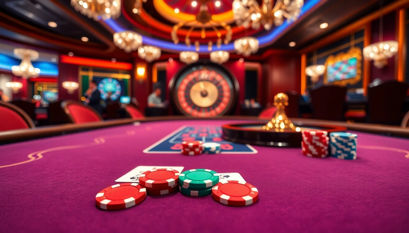 Experience thrilling gameplay at https://sunwin.builders/, featuring vibrant casino tables and exciting card games.