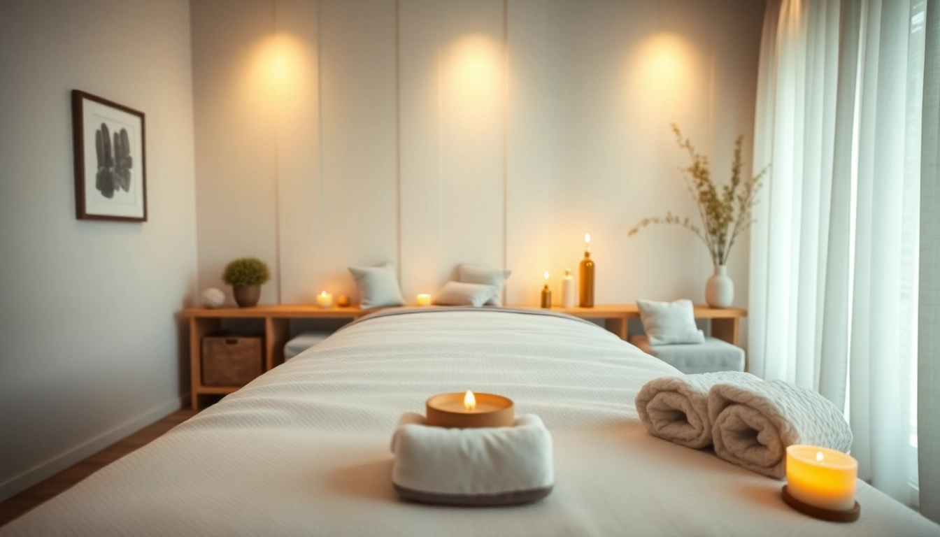 Relaxing home massage setup for 수원출장마사지 with soothing ambiance and professional elements.
