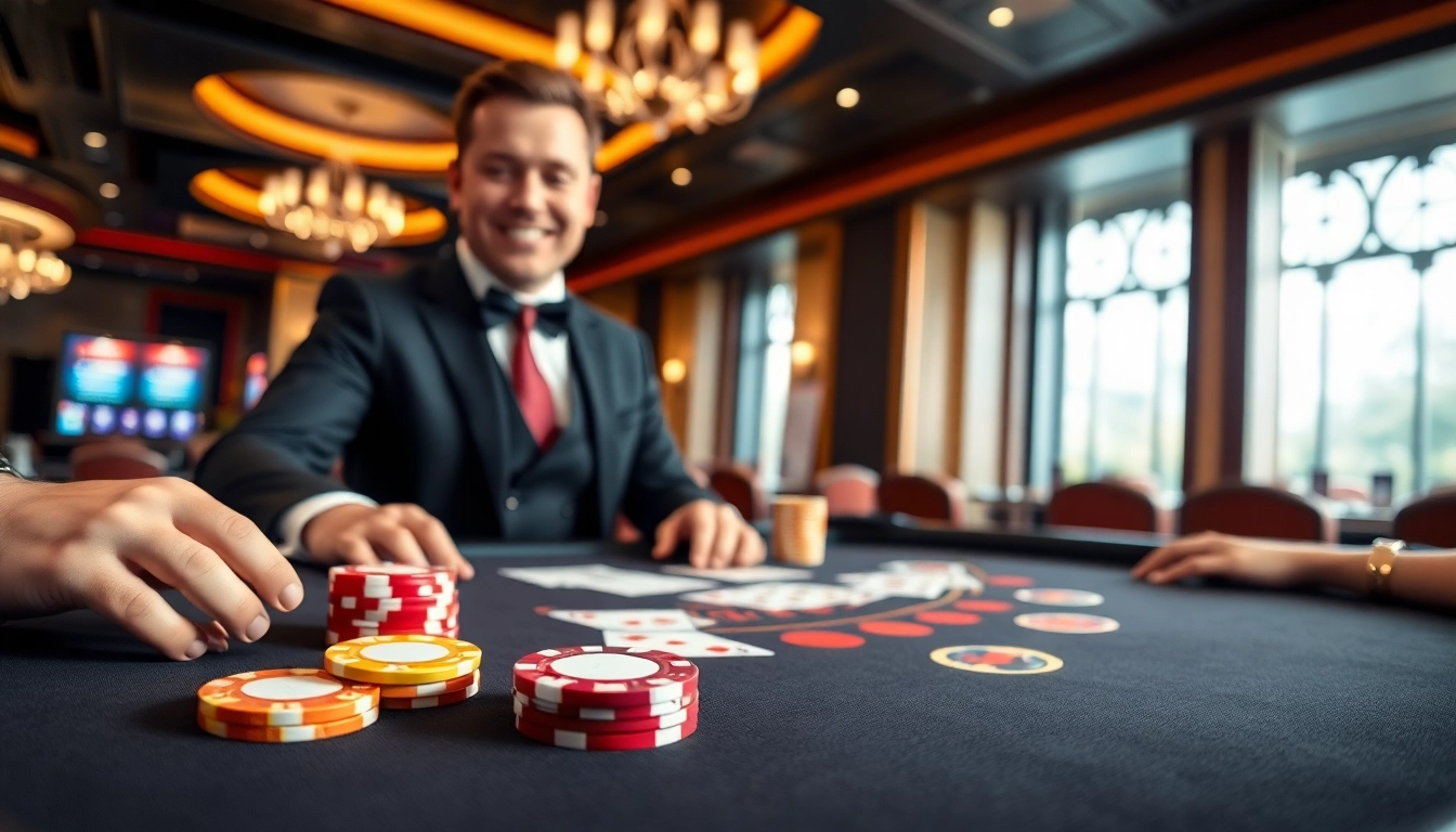 Engage in the thrilling atmosphere of 18vip娱乐 at a professional blackjack table.