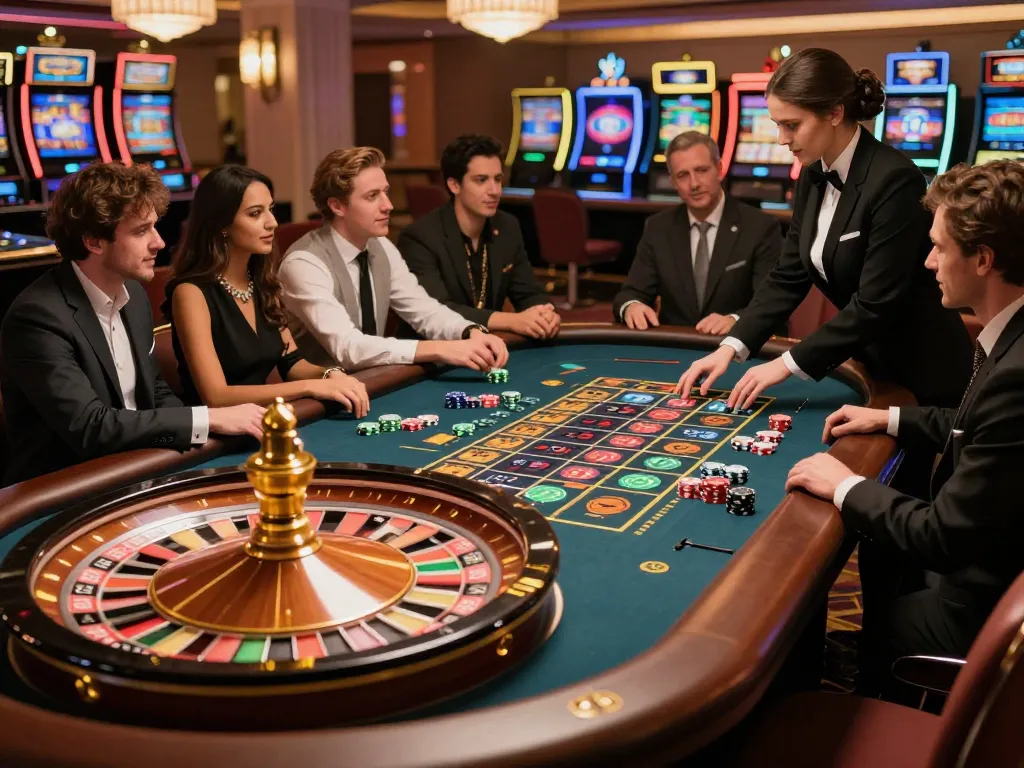 Experience thrills at tt88n0hu com with engaging roulette gameplay in a luxurious casino.