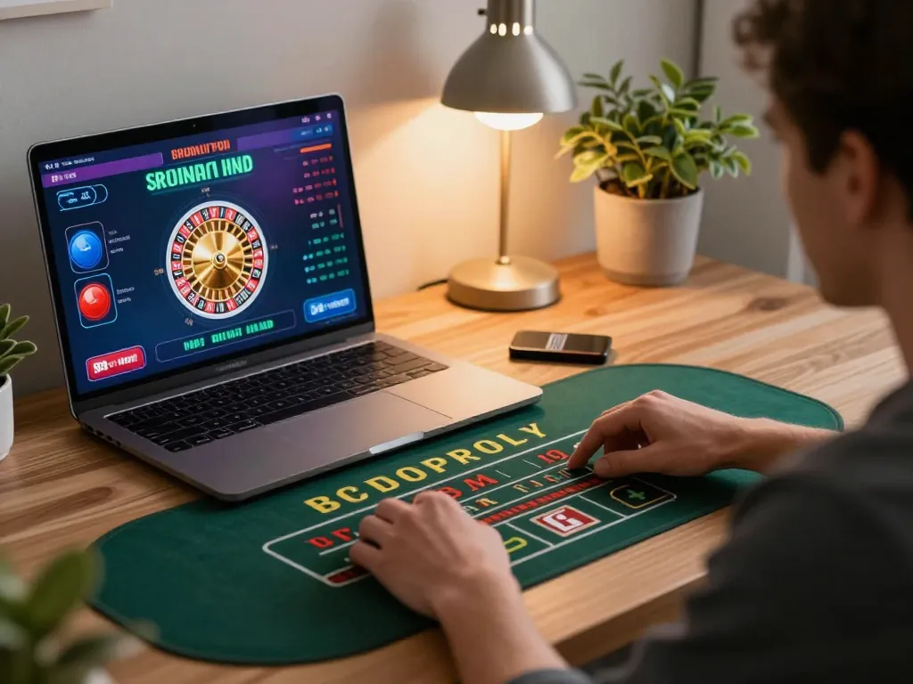 Player engaging in a live casino game on 98win, highlighting strategic betting with a roulette interface.