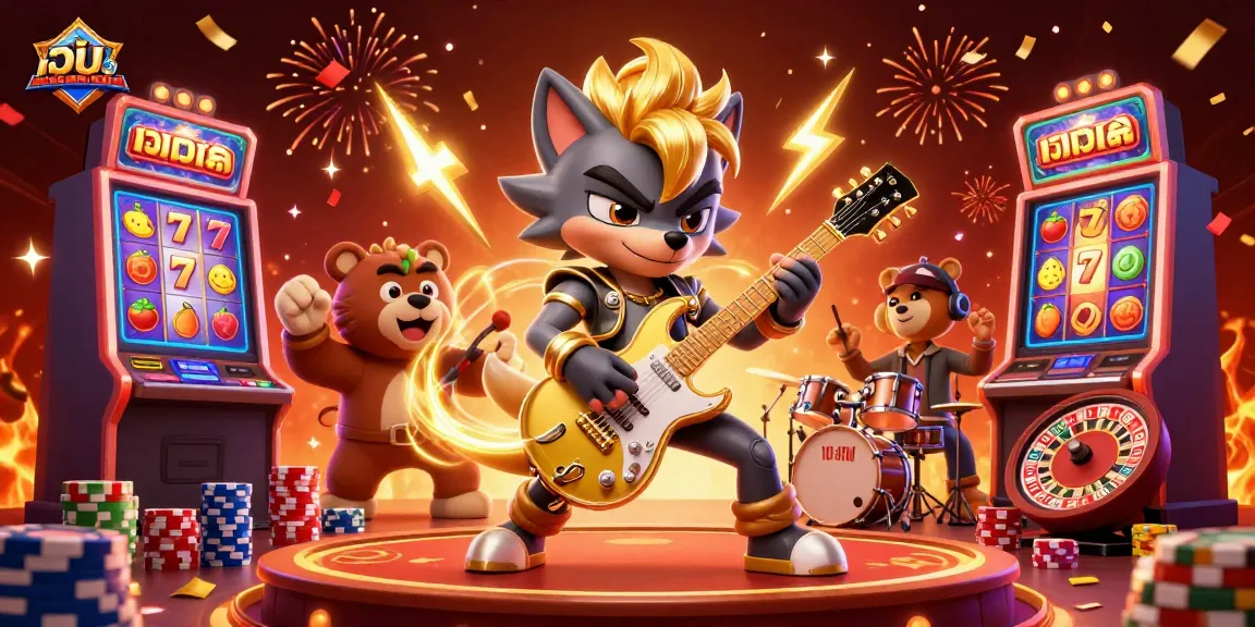 Experience thrilling gameplay at เว็บสล็อต with energetic rock star characters and vibrant slot themes.