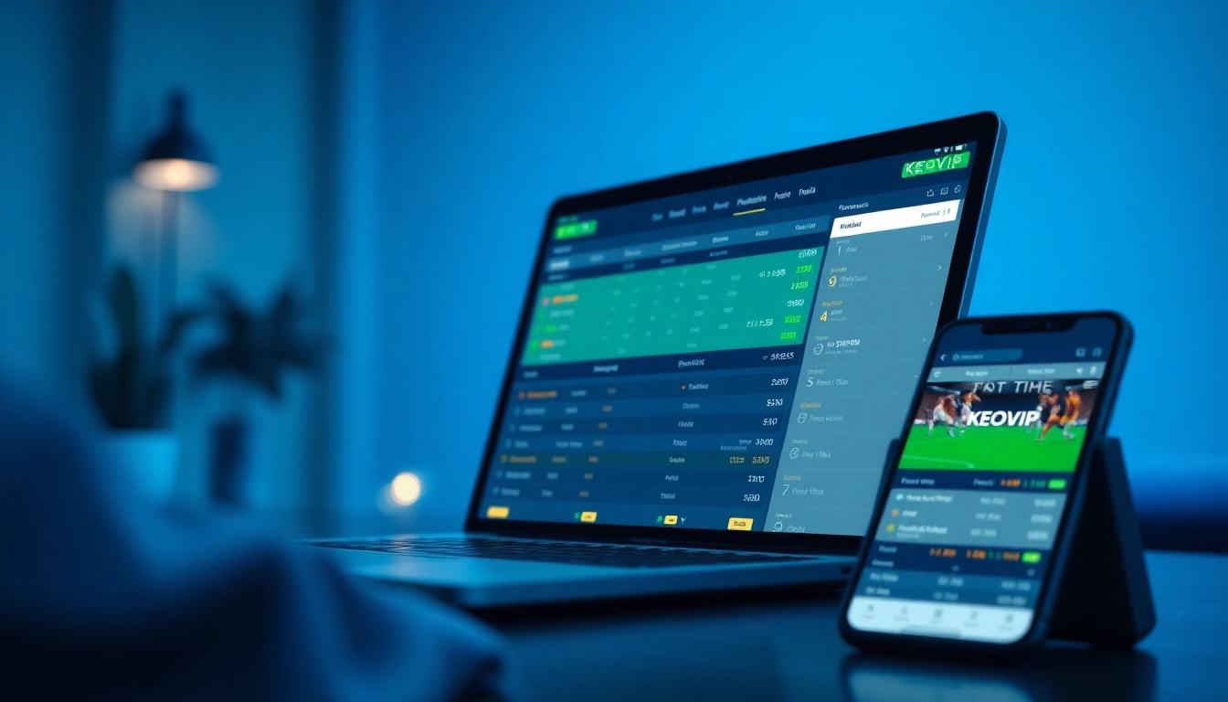 Engaging kèo nhà cái interface on KEOVIP platform showcasing real-time odds.