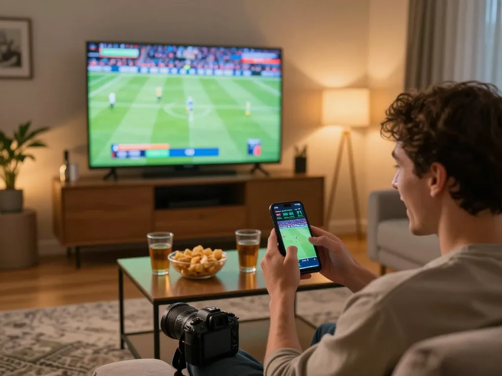 Engaging in sports betting action on the 789club platform while enjoying a live match.