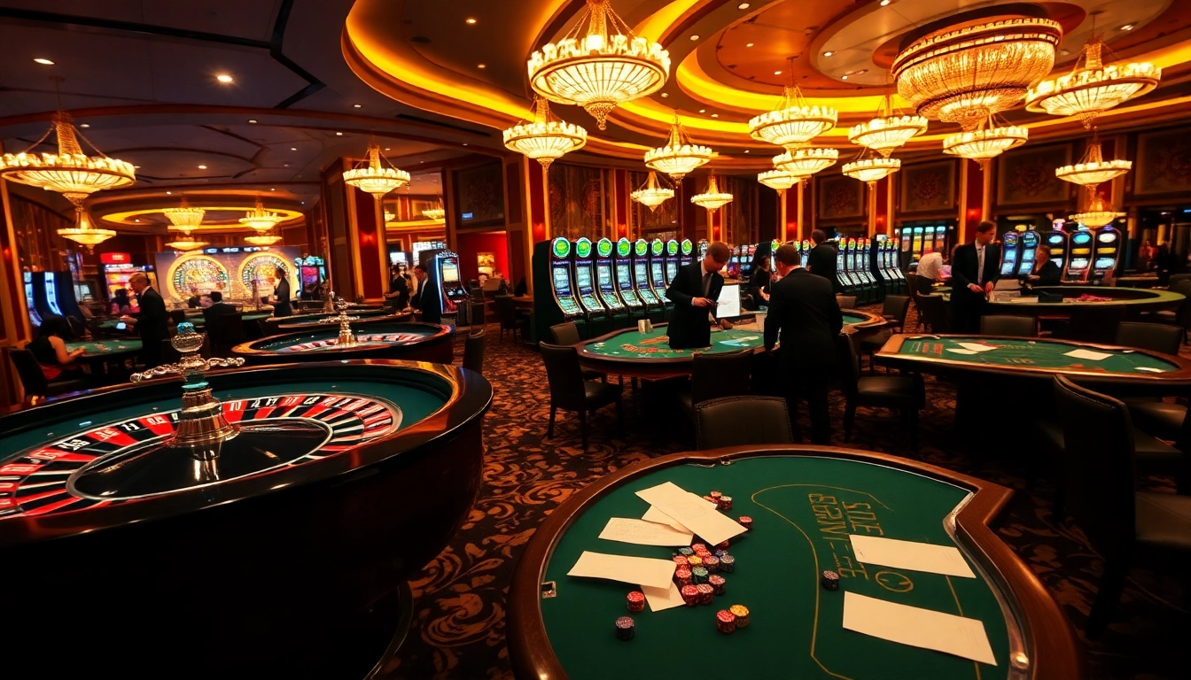 Experience thrilling gameplay at https://new88.gold/ with glamorous casino tables and engaged players.