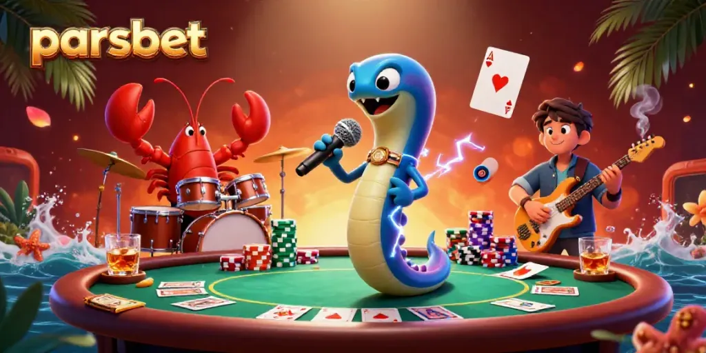 Parsbet ile poker masasında eğlenceli anlar yaşayın, denizaltı temalı görsellik.