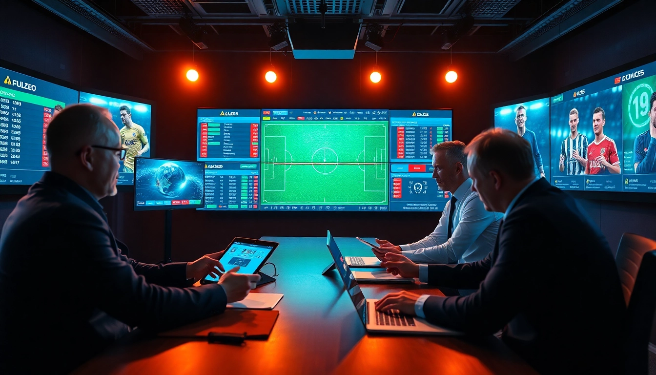 Insightful sports analysts at https://keonhacai.gold/ discussing football betting odds.