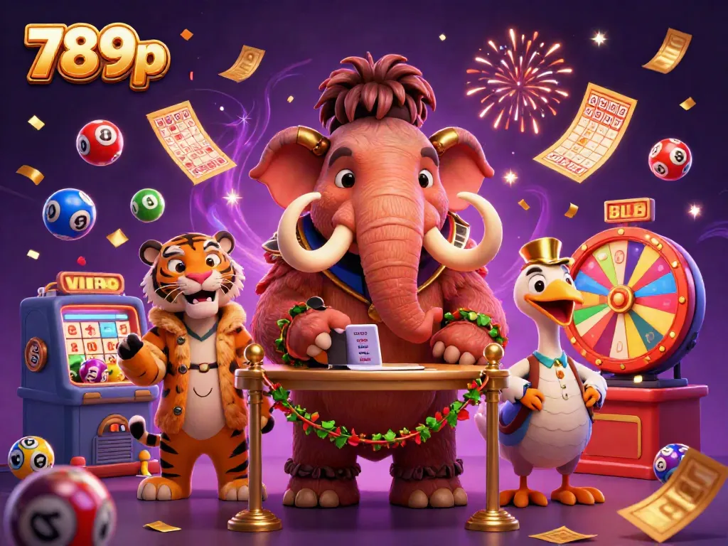 Experience vibrant gaming excitement with 789p's enchanting casino scene featuring animated characters.