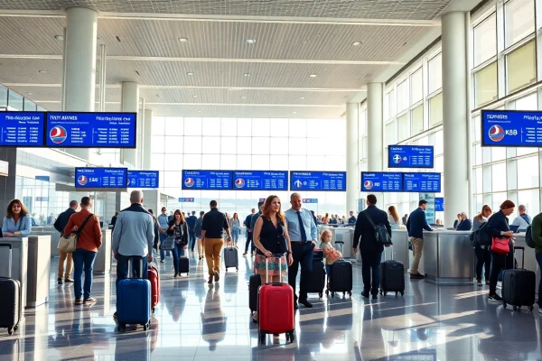 Turkish Airlines tk88 flight status displayed in a vibrant airport terminal.