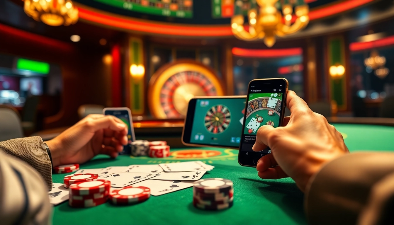 Experience thrilling gameplay at king88's elegant casino with poker table and roulette wheel.