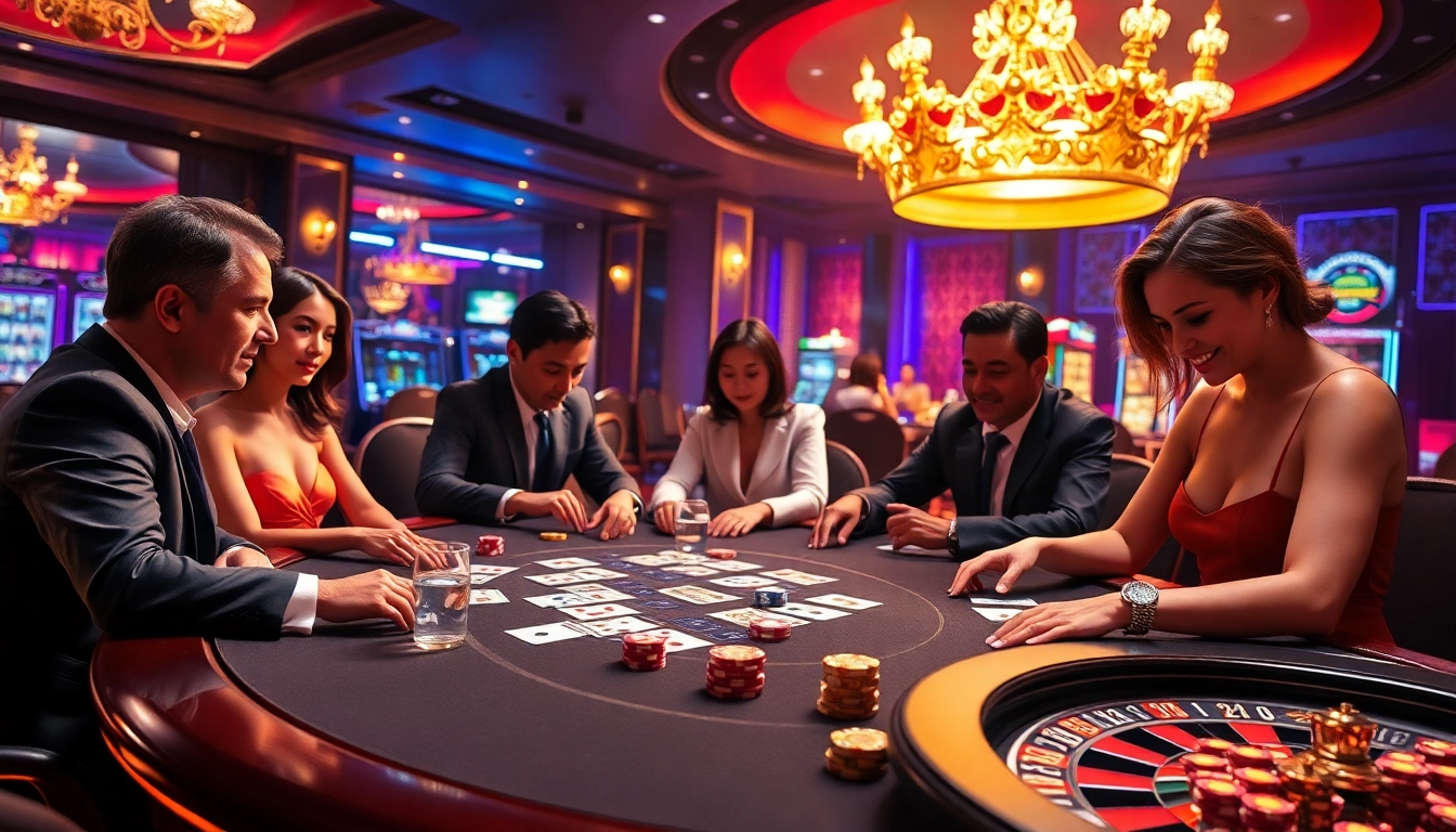 Experience the thrill of gaming with Gamequeen at a luxurious casino poker table.