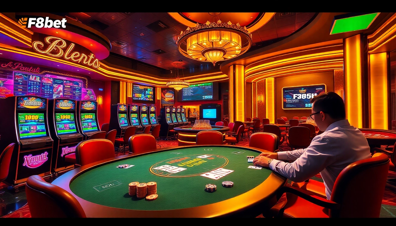 Experience the thrill of F8bet with luxurious poker and casino games in an upscale atmosphere.