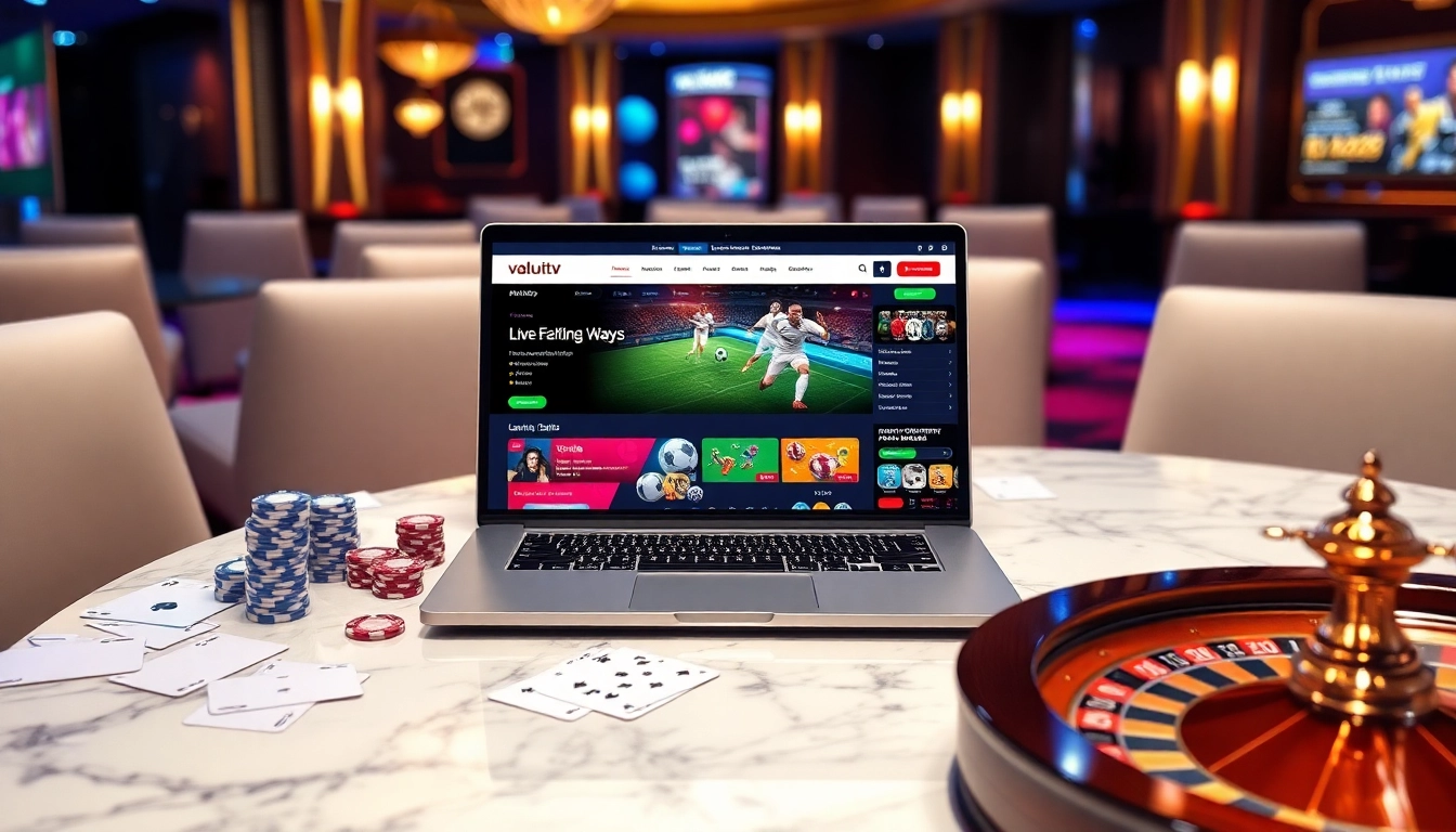 Vaoluoitv offers an exciting online gambling experience with live football streaming and casino elements.