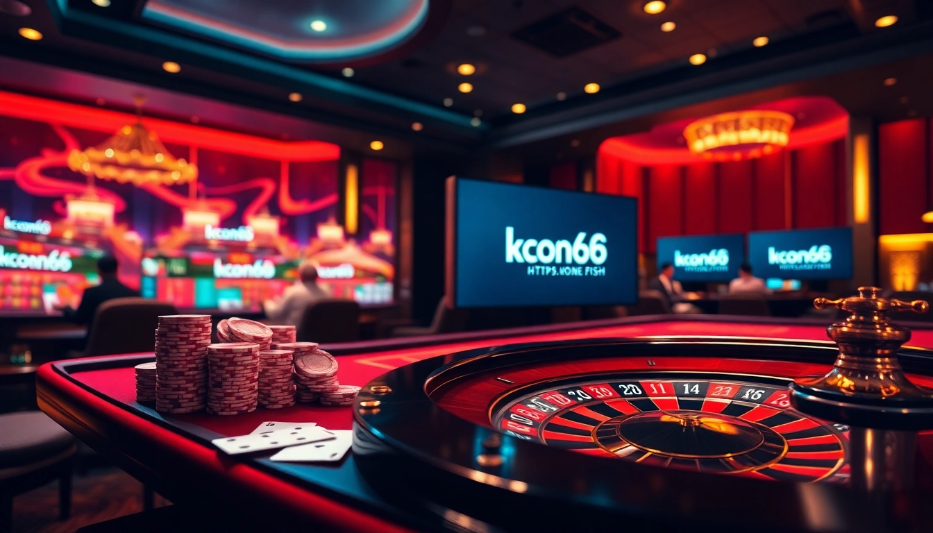 Experience thrilling gameplay at https://ko66.fish/ with vibrant casino tables filled with excited players.