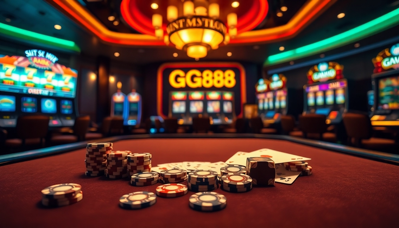Experience the excitement of GG88's online casino with vibrant tables and thrilling gameplay.