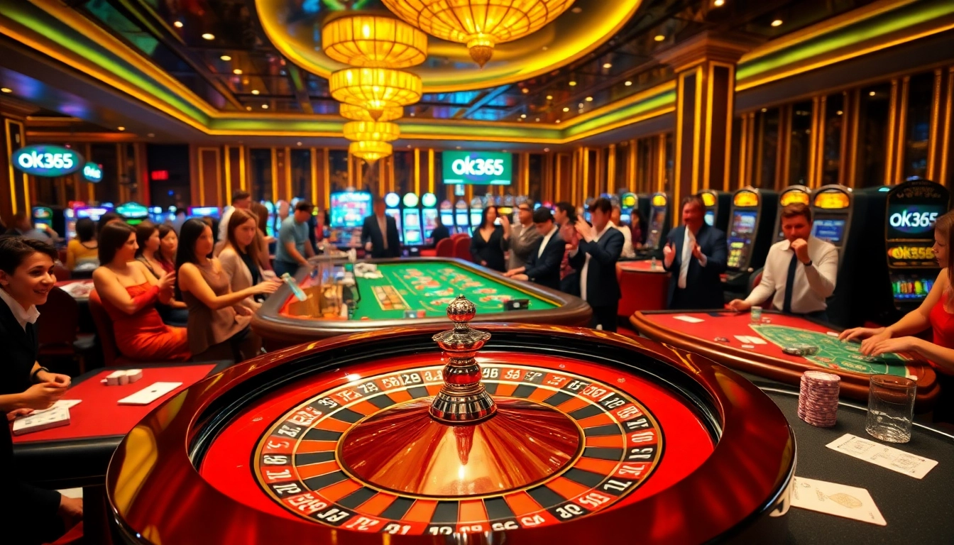 Experience thrilling gameplay at ok365 with luxurious casino tables and dynamic betting action.